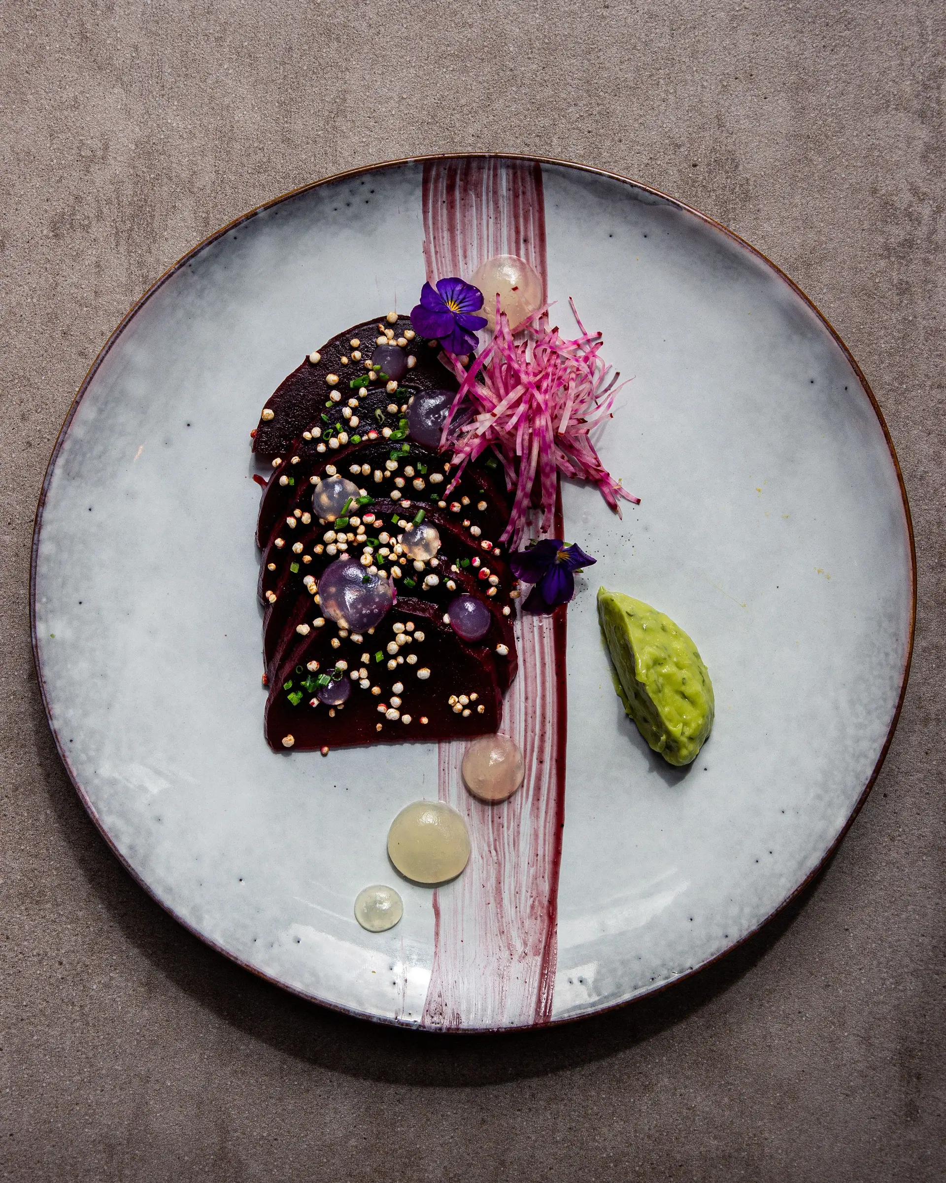 Gourmet Beetroot Salad with artisan garnish