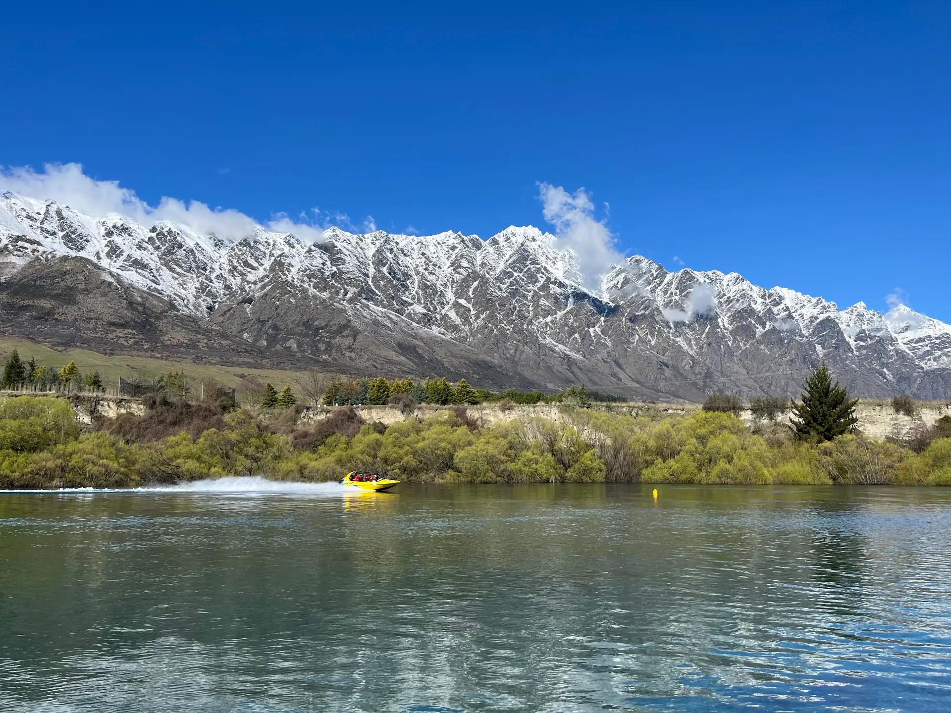 Jet boat excursion in New Zealand