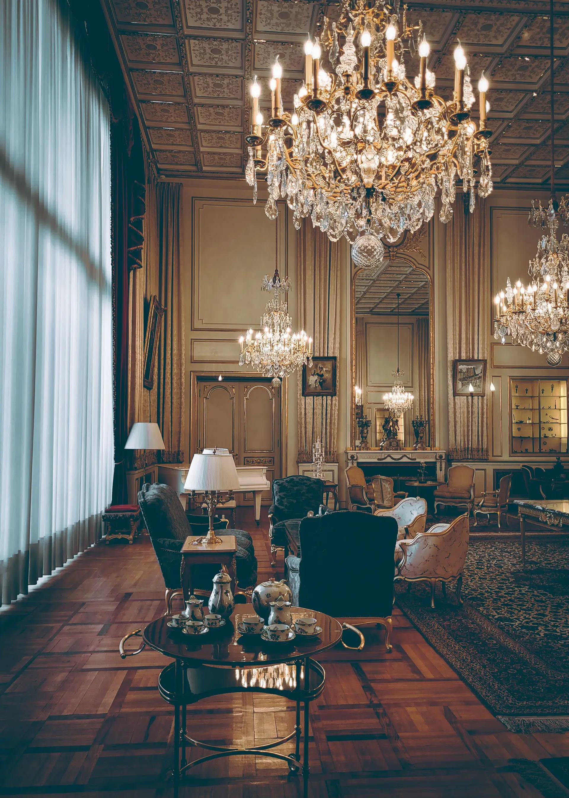 Fine dining restaurant interior
