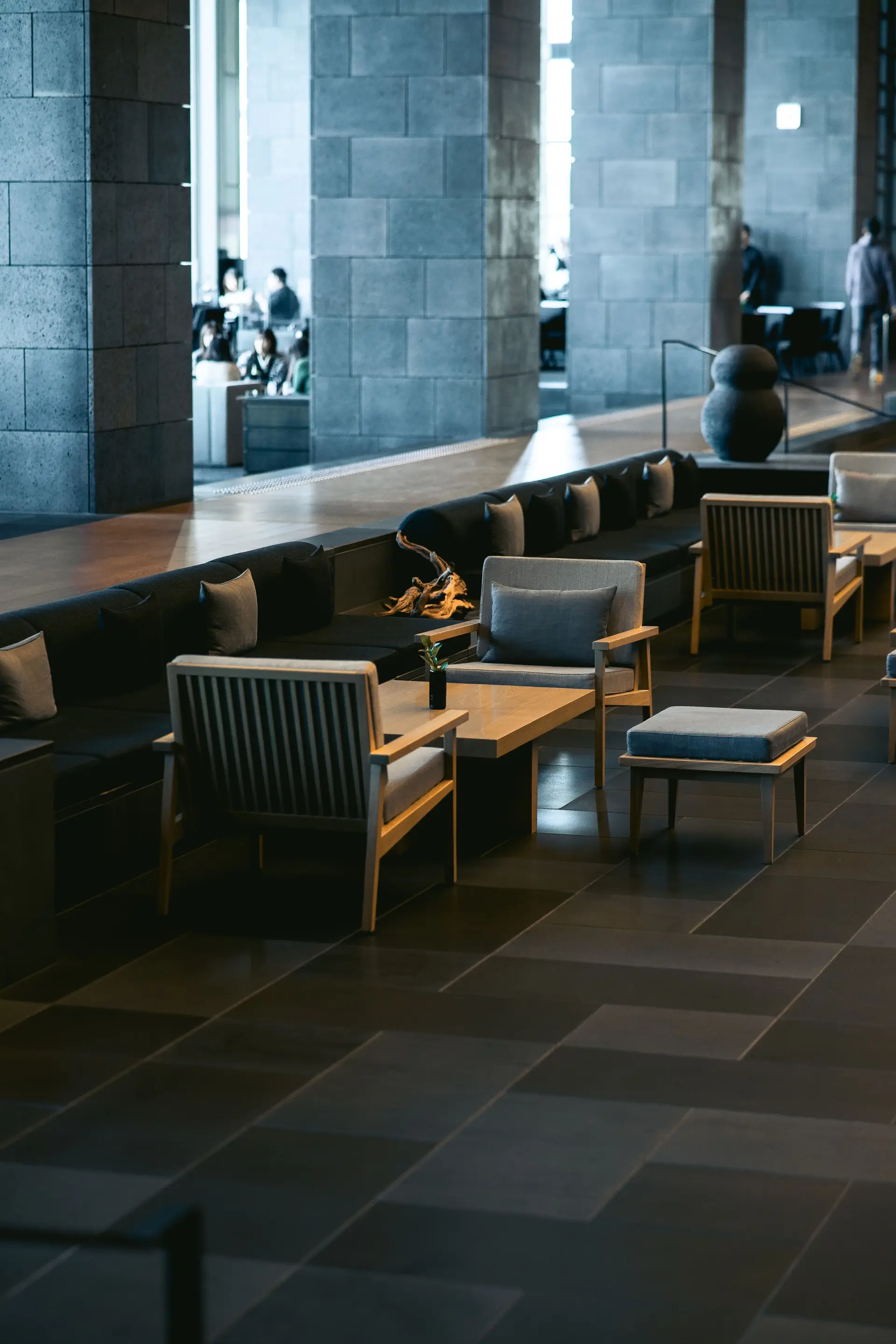 Luxurious lounge area with modern design